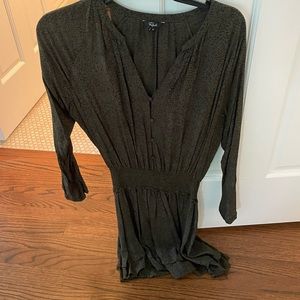 Rails army green printed dress